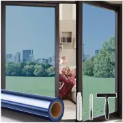 One Way Privacy Window Film with 3 Tools, Reflective Mirror Home Window Tint ...