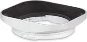 Haoge LH-X35S Bayonet Rectangular Square Metal Lens Hood for Fujifilm Fuji Fujinon XF 35mm F2 R WR XF35mmF2, XF 23mm f2 R WR XF23mmF2 and XC 35mm F2 XC35mmF2 Lens replace LH-XF35-2 Silver