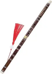 HAMPPLIES Bamboo Flute Handmade Chinese Fife Flute Traditional Musical Instrument for Beginners Unique Home Decoration with Random