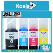 Koala 502 Refill Ink Bottles for Epson 502 Ecotank ET 15000 2760 2850 3760 4760