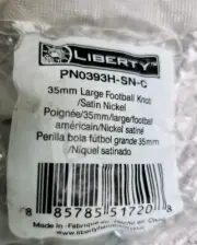 (2 Pack) Liberty PN0393H-SN 35mm Large Football Cabinet Drawer Knob Satin Nickel