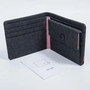 Herschel Roy Bi-Fold Wallet 全黑 黑色 RFID 防盜 帆布 皮夾 短夾 男生 錢包 現貨