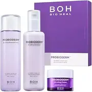 Probioderm 3D Lifting Skin Care Special Set (Essential Toner 150mL + Emulsion 150mL + Cream 15mL) with 17-Peptide Complex for Improved Elasticity & Hydration + Lifting & Moisturizing. Korean Beauty Gift Set for BIOHEAL BOH