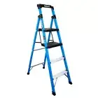 BAILEY TradeLyte Industrial Fibreglass Twin Platform Ladder 4 Step 1.14m FS14043