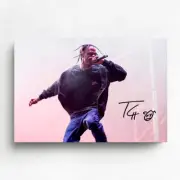 TRAVIS SCOTT SIGNED CANVAS POSTER PRINT FRAME BIGGIE DRAKE MUSIC MEMORABILIA