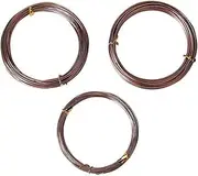 Bonsai Tree Training Wires, Bonsai Tool Set Anodized Aluminum Wire 1.0/1.5/2.0 mm Training Wire for Gardening Bonsai Branch Small Trunk (10m per size, Bronze)