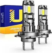 Ursprung Upgraded H7 Light Bulbs, 36000LM 1000% Super Bright, 6500K 1:1 Halogen Size, No Adapter Required, Plug-N-Play Easy Installation H7 Fog Light Bulbs, Pack of 2