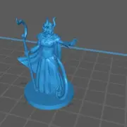 Tiefling Druid Mini - DND - Pathfinder - Dungeons & Dragons - RPG - Tabletop - m