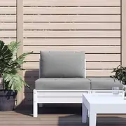 Pallet Cushions Grey, Chair Pillows for Patio Furniture, Outdoor Seat Replacement, Waterproof Sofa Cushion Set, Back and Bench Use