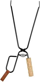 Lengthened Charcoal Clamp with Handle BBQ Firewood Tong for Camping and Outdoor Grilling Ergonomic Design for Safe and Comfortable Use