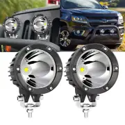 Pair 4" Round LED Work Light Spot&Flood Off Road Driving Fog Lamp UTV Boat (for: Volkswagen)