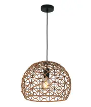 Cameron Dome Natural Hemp Rope Pendant Light