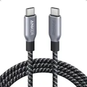 Anker Prime 240W Upcycled-Braided Nylon USB-IF certified 6' USB-C to USB-C Cable