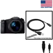 Sony Cyber-shot DSC-RX10 II Digital Camera USB Cable Transfer Cord Replacement