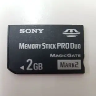 良品 附收納盒 SONY MS PRO Duo 2GB Mark2高速版記憶卡