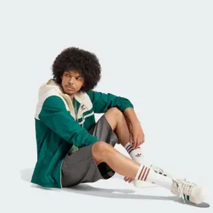 【adidas 愛迪達】外套 男款 運動外套 三葉草 WINDBREAKER 白綠 IU0201