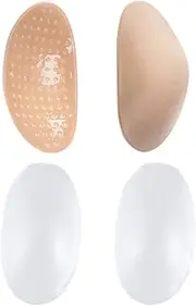 [KESYOO] 2 Pairs Shoulder Pads Shoulder Adhesive Pads Shoulder Push- up Pads Bra Strap Comfort Cushion Gel Bra Strap Cushion Ladies Tops Shoulder Mat Men and Women Silica Gel Soft Plug-in
