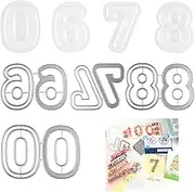 28Pcs/Set Number 0,6,7,8 3D Shaker Covers Blisters Domes and Die Set for Shaker Cards Making Puffy Shaker Covers to Add Dimension Shaker Card Making Handmade Crafts Clear Pouch Cover Scrapbooking