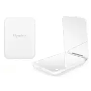 LED Lighted Travel Makeup Mirror, 1x/3x Magnification, Compact, Portable White