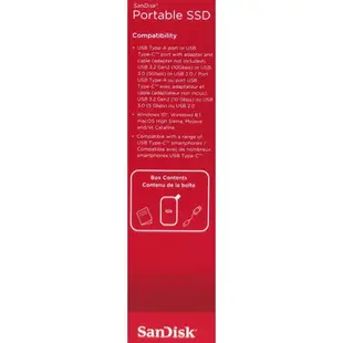 SanDisk E30 行動固態硬碟 Portable SSD 480GB 480G Type-C 台灣公司貨