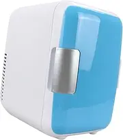 Llazsybz Mini Refrigerator Car Small And Warmer 4 Liter Personal Refrigerator for The Desktop, Blue