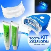 PROFESSIONAL TEETH WHITENING KIT UV LIGHT ORAL BLEACHING MOUTH SMILE TOOTH WHITE