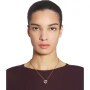 Lanvin MÉLODIE HEART NECKLACE in Gold/crystal at Nordstrom One Size