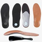 [POSKLA] Plantar Fasciitis Arch Support Insoles with Metatarsal Pad Heel Cushion,Full Length Shoe Inserts for Men and Women - Orthotic Inserts - Flat Feet Heel Spur Pain Relief Shoe Inserts, 2 Pairs/Pack,