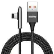 S-M98K 3A 8 Pin Bullet Shape Quick Charging + Transmission Nylon Braided Data Cable, Length: 1.2m(Black)