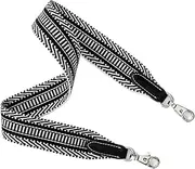 Purse Strap Wide Shoulder Strap Replacement for Bag Trendy Woven Bag Strap for Luxury Handbag Accessory (Silver hook) Straps