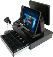 Point of Sale All in one POS Terminal Dual 15" Screen all hardware WIFI