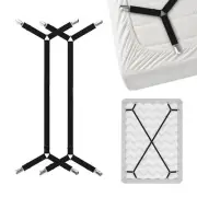 Bed Sheet Holder Straps Criss-Cross - Sheets Stays Suspenders Keep Fitted/Fla...