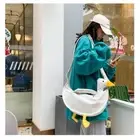 Trendy Duck Tote Bag Diagonal Crossbody Bag Fashion Zipper Shoulder Bags