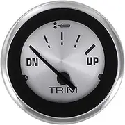 Sierra International 64475P Sterling Outboard Up - Down Dial Range Scratch Resistant Trim Gauge for Honda, 2"