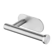 Wall Mount Toilet Towel Paper Holder Adhesive Black Silver Kitchen Roll Paper St