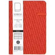 Modena A6 Linen Ruled Notebook Orange