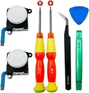 BlueMW 7 in 1 Joycon Replacement for Switch Joycon, 3D Analog Thumb Stick Repair Kit with Screwdrivers Compatible with NS Switch OLED/Switch/Switch Lite