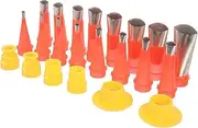 Gadpiparty 1 Set Glue Gun Suit Applicator Nozzle Kit to Finish Grout Caulking Nozzle Tips Finishing Finisher Caulking Tools Caulk Nozzle Cones Nozzles Caulking Caulk Tip Seal Tool Silica Gel