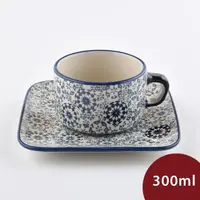 在飛比找momo購物網優惠-【波蘭陶】Manufaktura 方形咖啡杯盤組 馬克杯 點