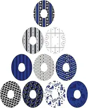 Dexcom Adhesive Mix Design - Adhesive Patches with Split Backing, Easy to Apply x 10 Pack - Hockey (Dexcom G7)