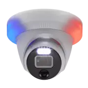 Swann Add-On DVR Flashing Light Dome Security Cam with Sensor Spotlight, 4K