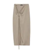 La jupe pareo Croissant midi skirt XXS,XL,XS,L Nude