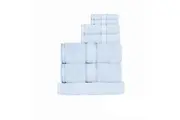 Kingtex 550gsm Cotton 7 Pce Towel Set Baby Blue