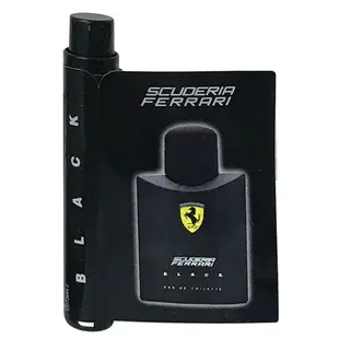 【原廠針管】Ferrari 法拉利 Black 黑色法拉利男性淡香水 1.2ML 噴式｜期間限定◆秋冬迷人香氛