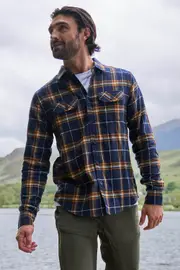 Trace Mens Flannel Long Sleeve Shirt