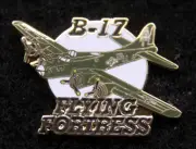 B-17 FLYING FORTRESS BOMBER LAPEL HAT PIN UP US ARMY AIR CORP PILOT CREW GIFT