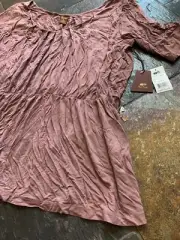 New Paul Frank Clothing Haydee Top Mauve Sz L