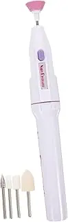 NULYLU Portable Electric Nail Machine Toenail Nail Art Tools Nail Buffer and Sanding Block