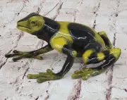 Original Frogman Frog Bronze Sculpture: Handmade Collectible Decorative Figure
