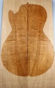 Figure Electric Guitar/Bass Top Spalted Maple Wood Bookmatch Set Luthier Supply